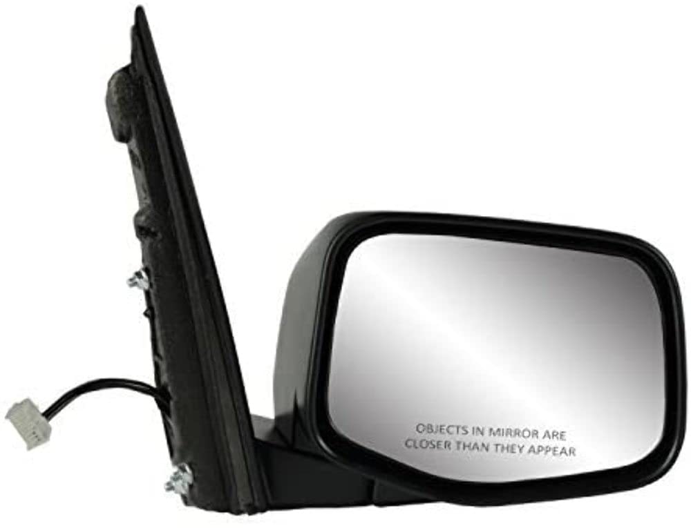 Fit System Mirror Passenger Side for Honda Odyssey LX Model, Textured Black, Foldaway, Power