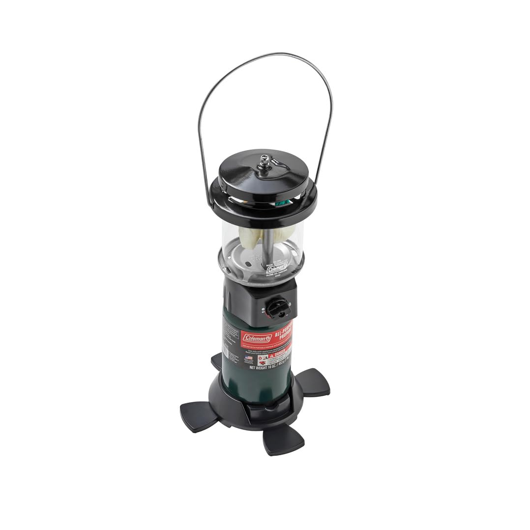 Coleman Deluxe 1000L Propane Lantern with Carry Case, Gas Lamp with Adjustable Brightness & Collapsible Footed Base, Great for Camping, Hunting, Power Outage & More