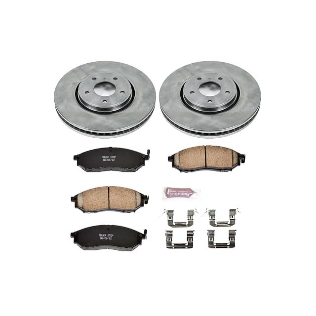 Power Stop Autospecialty KOE5264 Front Replacement Brake Kit-OE Brake Rotors & Ceramic Brake Pads For INFINITI FX35, INFINITI F, INFINITI FX45, INFINITI [Model Specific]
