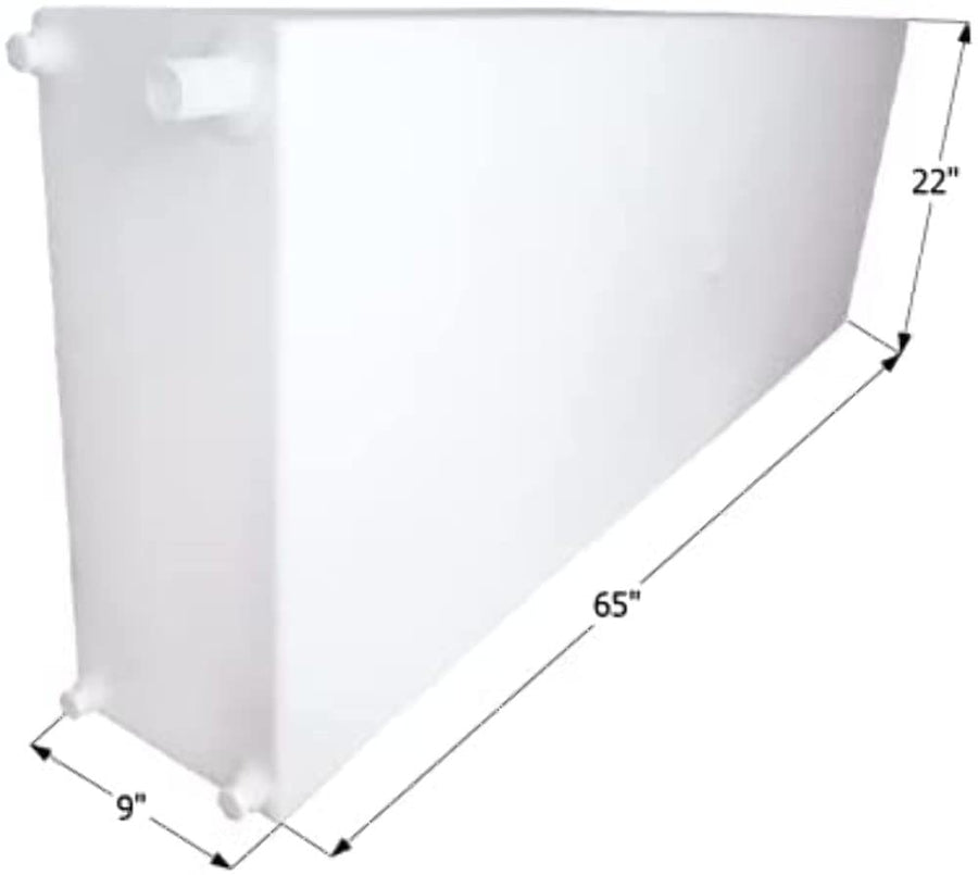 Fresh Water Tank ICON 12722, WT2458, 65x22x9, 51 Gal., w/ 1/2" Fittings