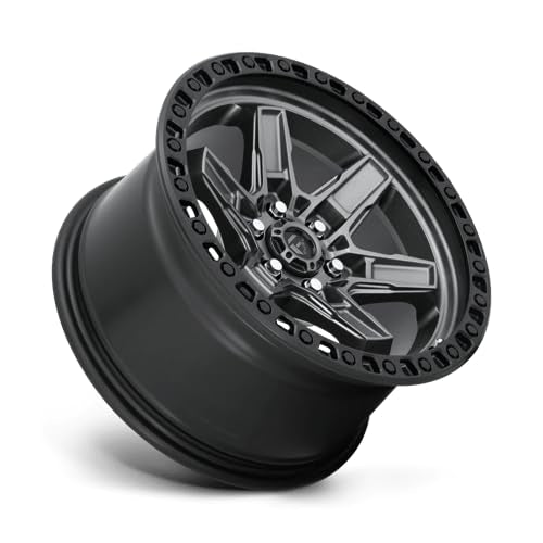 FUEL OFF-ROAD D698 17X9 KICKER, 6X4.5, 5.47, 12mm MATTE GUN METAL BLACK BEAD RING - D69817908755