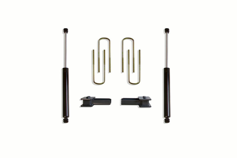 Part# 904120 MaxTrac SUSPENSION'S is A 2" Rear Box KIT Including 2" Lift Blocks, U-Bolts & MAX TRAC Rear Shocks