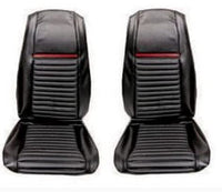 69 Mach1 Ft Uph Black W/Red Scott Drake Classic (69-M-BUCK-BK-RD)