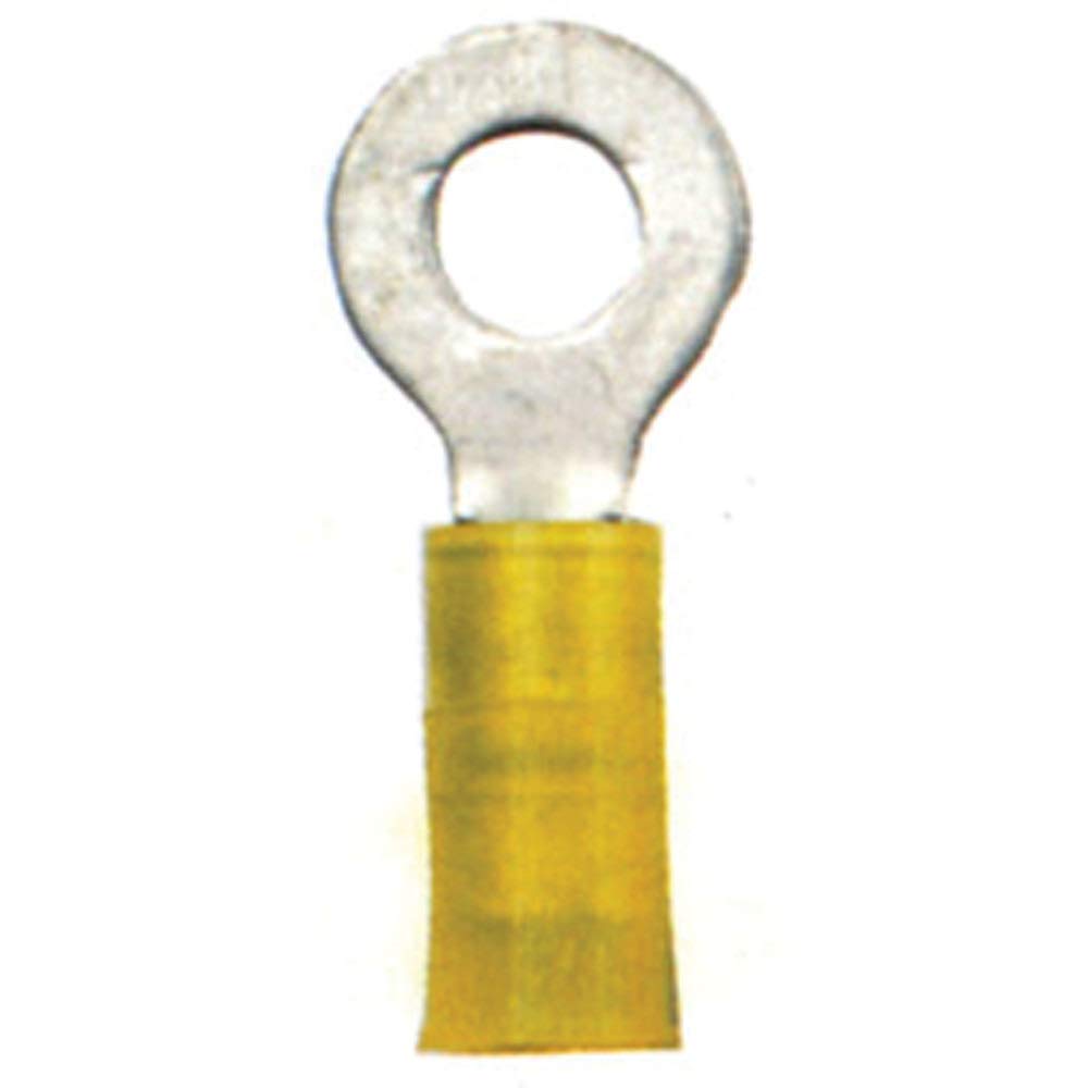 312599 ANCOR MARINE GRADE Electrical Nylon Insulated Adhesive Lined Heat Shrink Ring Terminals (12 to 10-Gauge, Size 5/16 Screw, 100-Pack)