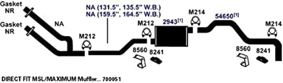 Exhaust Tail Pipe AP Exhaust Products 54650