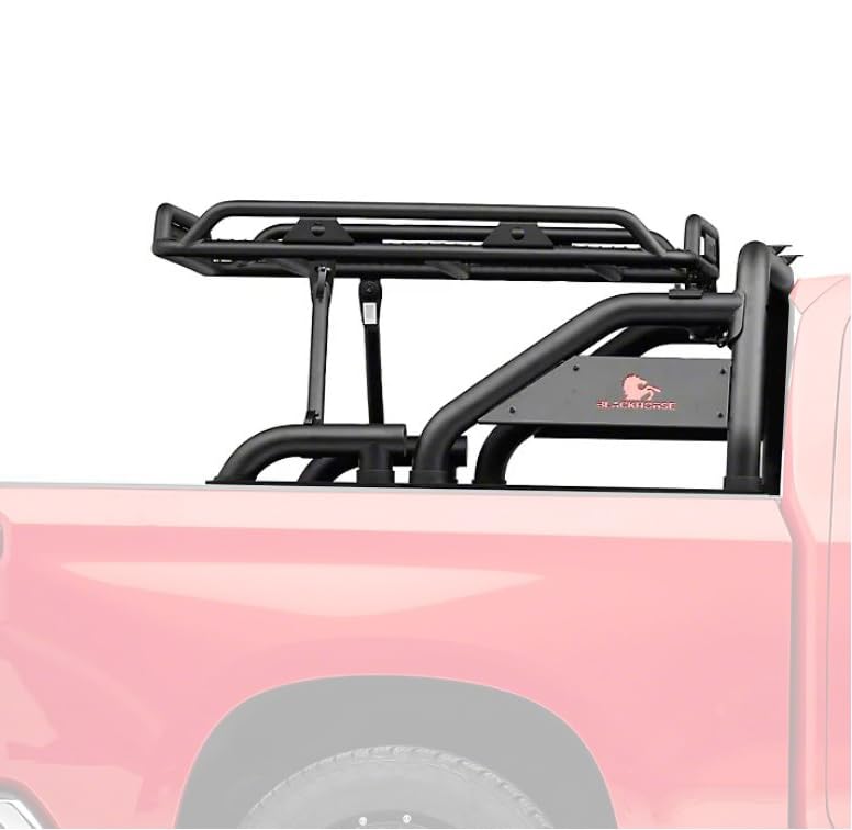 Warrior Black Off Road Black Horse Roll Bar Compatible with 2020-2023 Jeep Gladiator-WRB-09BK