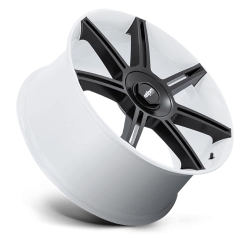 R908 Rotiform 22X10 5X130 WHT M-BLK-SPK 56MM - R908221063+56