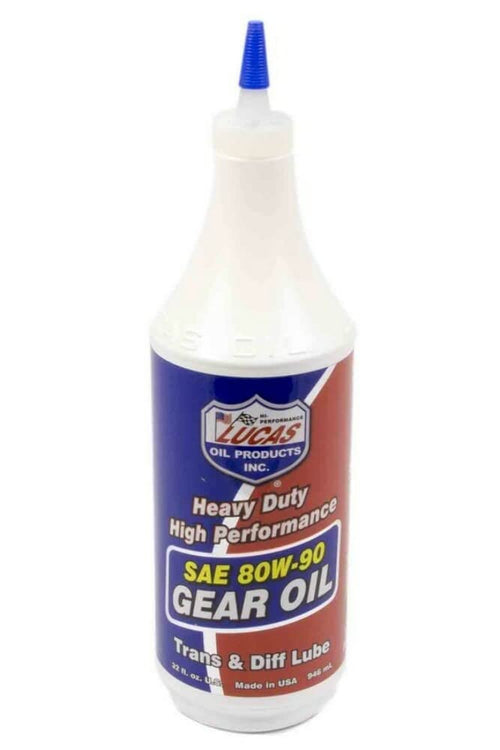 10043 Lucas Heavy Duty Gear Oil, 32 oz, Plastic Bottle, Amber, Liquid