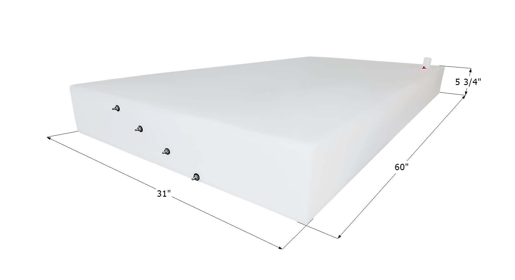 Fresh Water Tank ICON 14249, WT3544, 31x60x5 3/4, 42 Gal., 0244432