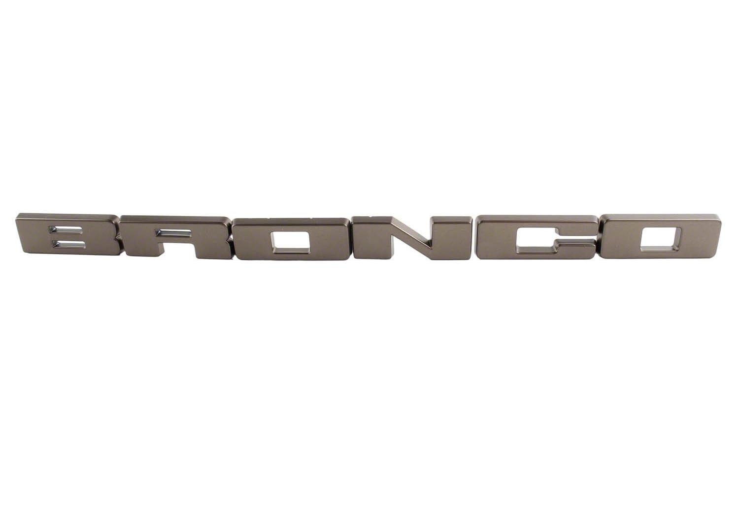 Bronze 21-23 Ford Bronco OEM Grille BRONCO Lettering Overlay Kit M1447BLBR