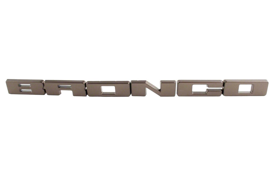 Bronze 21-23 Ford Bronco OEM Grille BRONCO Lettering Overlay Kit M1447BLBR