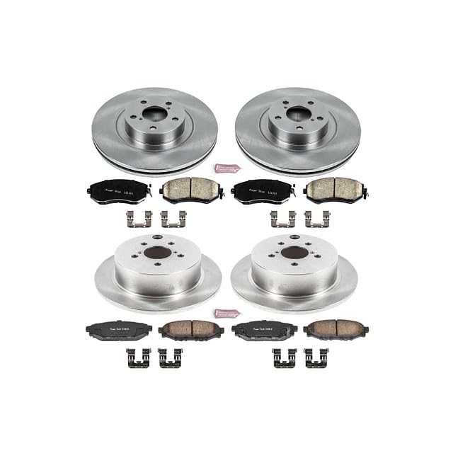 Power Stop Front and Rear KOE6762 Autospecialty Replacement Brake Kit with Brake Rotors and Ceramic Brake Pads For 2016 2017 Crosstrek | 2014-2018 Subaru Forester 2.5L | 2013-2015 XV Crosstrek
