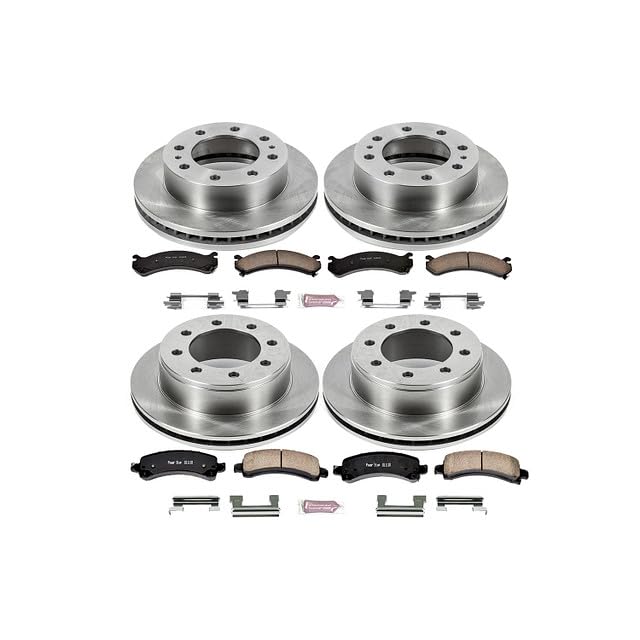 Power Stop Autospecialty KOE2074 Front and Rear Replacement Brake Kit-OE Brake Rotors & Ceramic Brake Pads