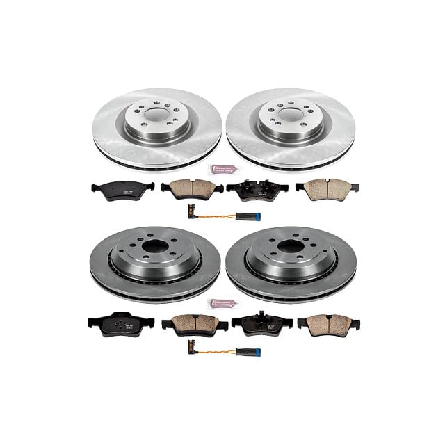 Power Stop Autospecialty KOE6707 Front and Rear Replacement Brake Kit-OE Brake Rotors & Ceramic Brake Pads For GL320, GL350, GL450, GL550, ML550, R320, R350, R500 [Model Specific]