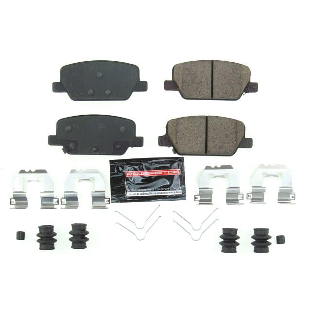Power Stop Z23-2199 Z23 Evolution Sport Rear Carbon Fiber Infused Ceramic Brake Pads with Hardware
