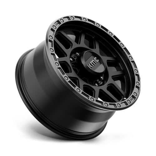 KMC Wheels 18X9 MESA 8X1805.71 18mm SATIN BLACK WITH GLOSS BLACK LIP - KM54489088718