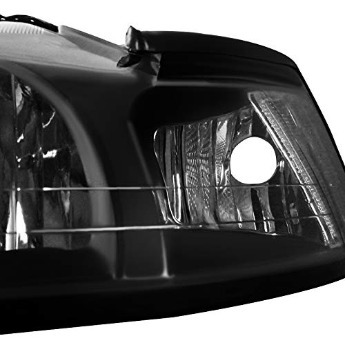 FORD MUSTANG Spec-D Tuning LH-MST99JM-RS Headlights- Black 99-04