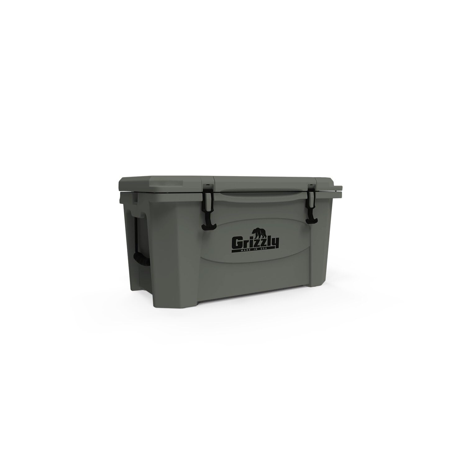 45 Cooler Grizzly | 45 qt Ice Chest Durable Rotomolded Insulated | Made in The USA | Warranty for Life | for Beach Boat Camping Fishing Hunting | G45 | Lunar Green