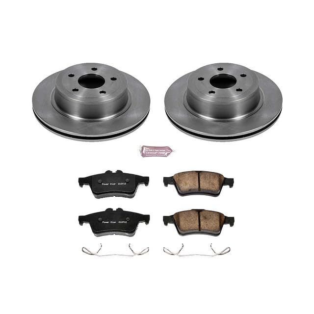 Power Stop Autospecialty KOE5535 Rear Replacement Brake Kit-OE Brake Rotors & Ceramic Brake Pads For Chevrolet Cobalt 2008-2010 [Model Specific]