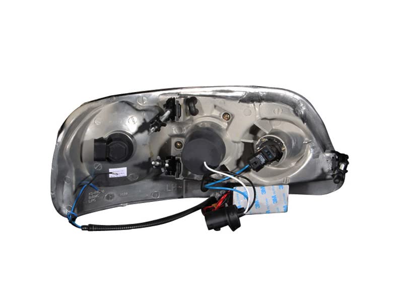 Projector Headlight Set ANZO USA 111097 w/CCFL Halo-Black