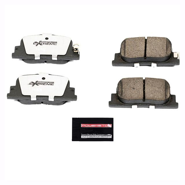 Power Stop Z26-835 New Formulation Extreme Performance Brake Pad For Lexus ES300 2000-2001 | Scion tC 2005-2010 | Toyota Camry 2000-2001 [Vehicle Specific]