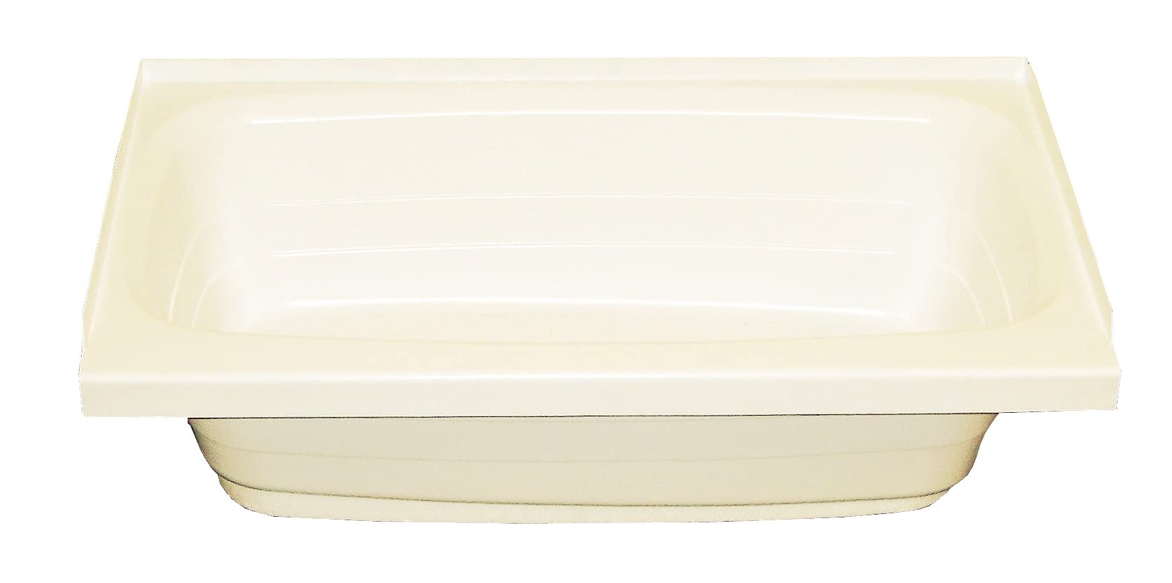 24" x 36" Lippert Replacement Parchment Bathtub with Right Drain, Scratch-Resistant ABS Acrylic for RVs, Travel Trailers, 5th Wheels, Motorhomes - P2436RHSPK