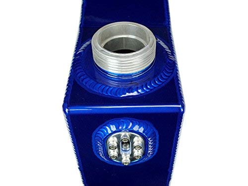 Sinister Diesel Degas Bottle | Blue Degas Bottle for 1999.5-2003 Ford 7.3L, Includes Degas Bottle with Sight Glass and All Installation Hardware