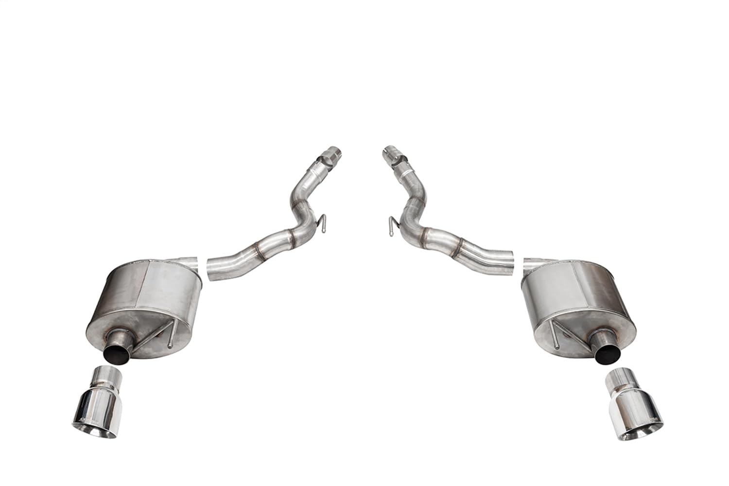 3.0 in Axle-Back Sport, Touring / 4.5 in Slash Tips | 2024 Mustang GT Convertible (21272, 21276)