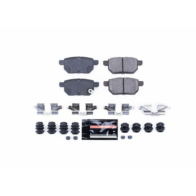 Power Stop Z23-1354 Z23 Sport Carbon Fiber Infused Ceramic Brake Pads with Hardware For Pontiac Vibe Scion tC Scion xB Corolla Corolla Matrix Prius AWD-e Prius Prime Yaris [Model Specific]