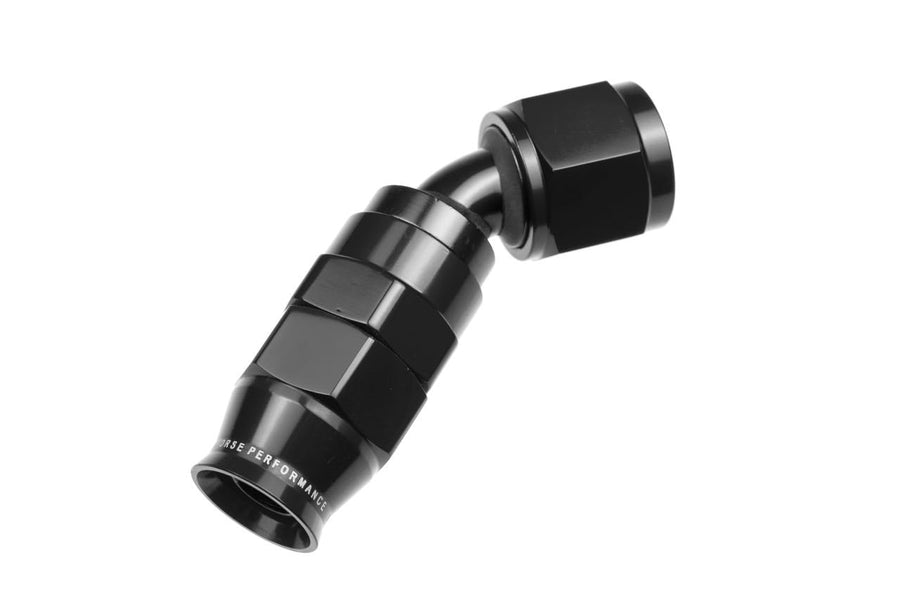 Performance Red Horse 1245-04-2-04 An 45 Degree PTFE Reusable Hose End -Black