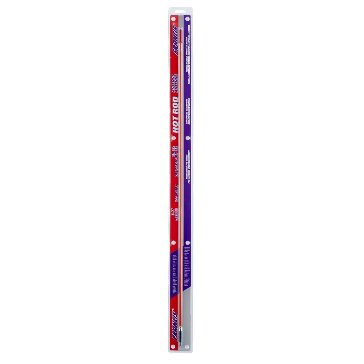 300-CB220 Orange Francis 3 Foot Hot Rod Antenna AM|FM Ready