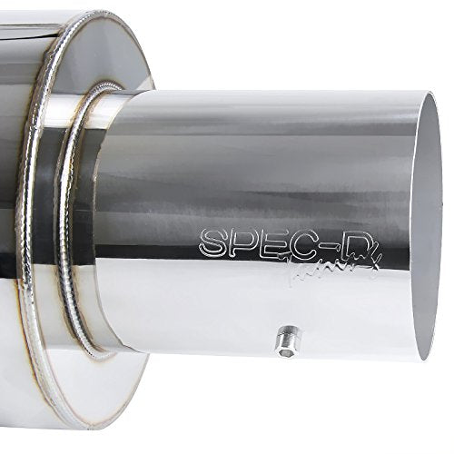 4" Muffler Tip Spec-D Tuning Catback Exhaust System + Silencer Compatible with Acura RSX Type-S 2002-2006