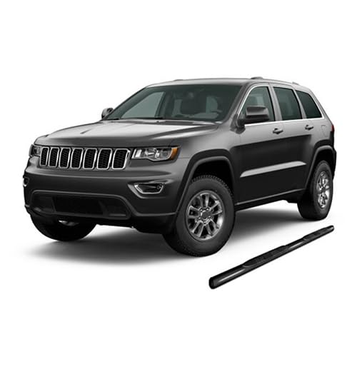 4in Black Horse Side Steps Compatible with 2011-2021 Jeep Grand Cherokee Black (Incl. 22 WK & Excl. Limited X, High Altitude, Summit, SRT, SRT8, Trackhawk and Trailhawk)-9B080203AOV