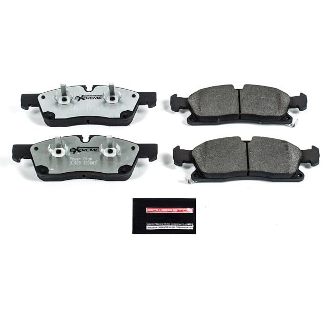 Power Stop Z26-1455 Brake Pad Z26 Extreme Performance Carbon-Ceramic For Dodge Durango 2011-2020, Jeep Grand Cherokee 2011-2016 [Model Specific]