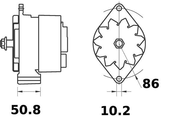 Alternator Mahle - MG84