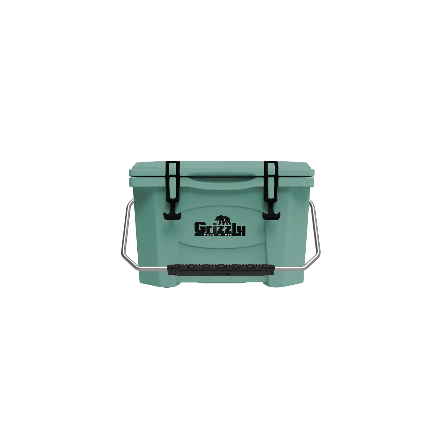20 Cooler Grizzly | 20 qt Ice Chest Durable Rotomolded Insulated | Made in USA | Warranty for Life | For Beach Boat Camping Fishing Hunting | G20 | Seafoam