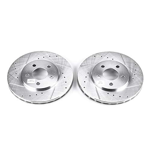Power Stop Front AR8341XPR Drilled & Slotted Rotor Pair Evolution