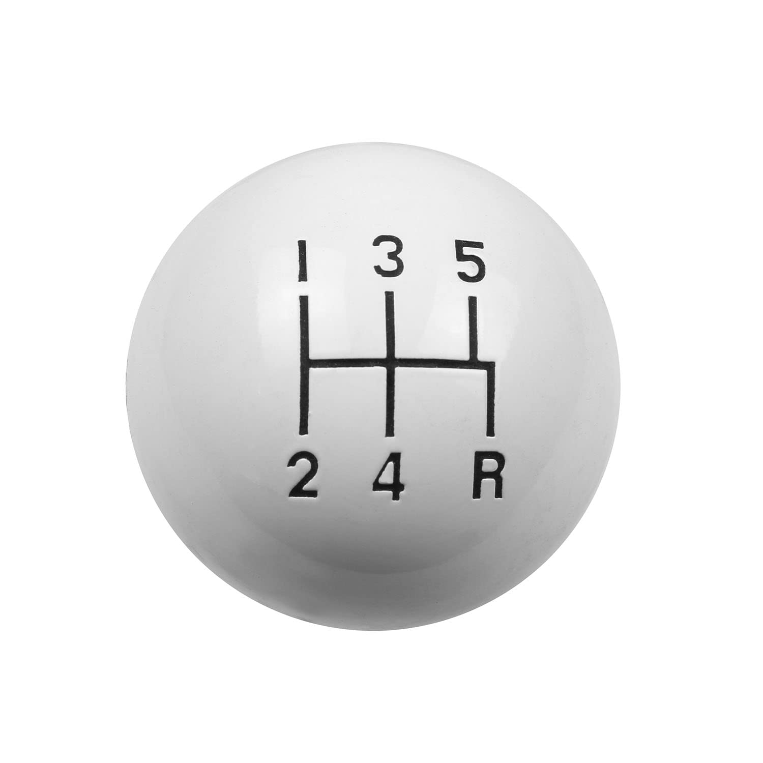 5-Speed Hurst Replacement Shifter Knob White 1630025
