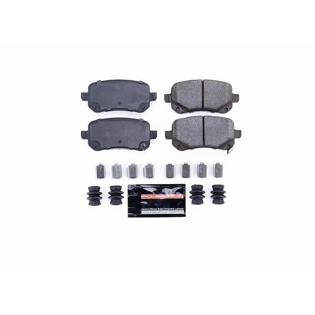 Power Stop Z23-1326 Z23 Evolution Sport Rear Carbon Fiber Infused Ceramic Brake Pads with Hardware For Chrysler Town & Country, Dodge Grand Caravan, Dodge Journey, VW Routan [Model Specific]