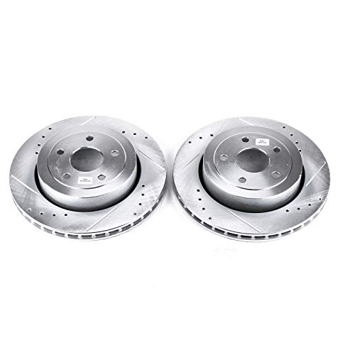 Power Stop Rear AR8795XPR Drilled & Slotted Rotor Pair For Jeep Grand Cherokee 2006-2010 [Model Specific]