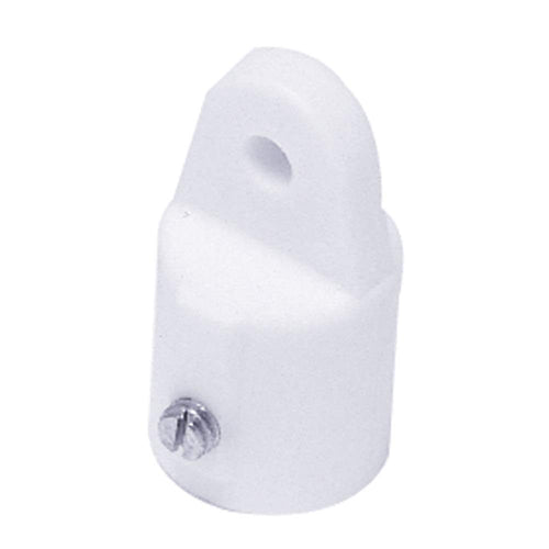 7/8" White Nylon Round Bimini Top External Eye End - 1 Pair