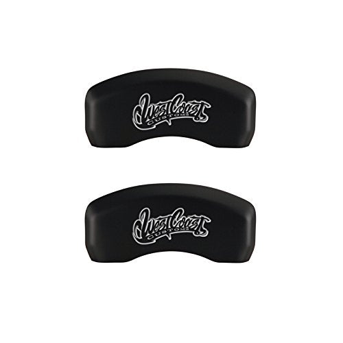 MGP Caliper Covers 'West Coast Customs Baseball' Logo Engraved Matte Black Powder Coat Finish Front/Rear Caliper Cover, (Set of 4) 16223SWCCMB