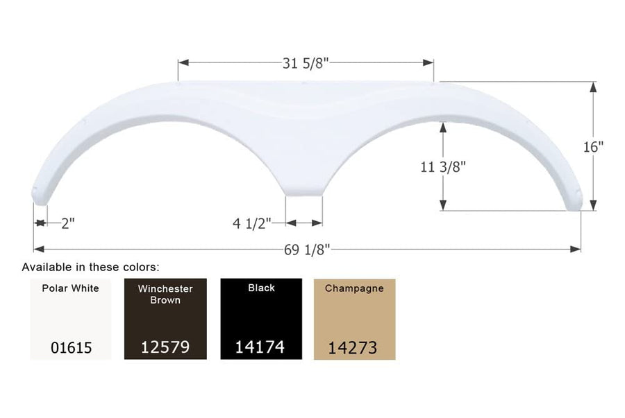 Fender Skirt ICON, Tandem, Heartland, FS763, Winchester Brown