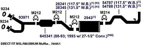 Exhaust Pipe AP Exhaust Products 28241