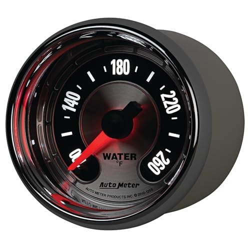 American Muscle Auto Meter 1255 2-1/16" Water Temperature Gauge