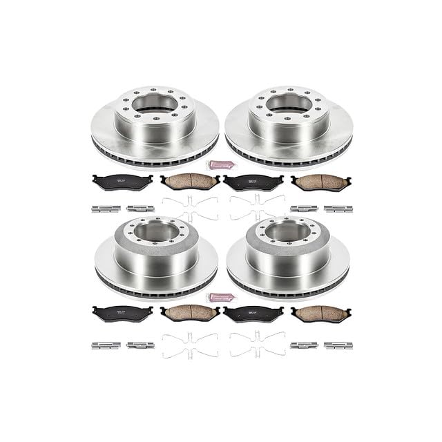 POWERSTOP Autospecialty KOE5965 Front and Rear Replacement Brake Kit-OE Brake Rotors & Ceramic Brake Pads