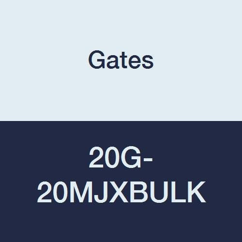 MegaCrimp Couplings Gates 20G-20MJXBULK, Male JIC 37 Flare, Zinc Plated Carbon Steel, 4.43", 1/14" ID (Pack of 20)