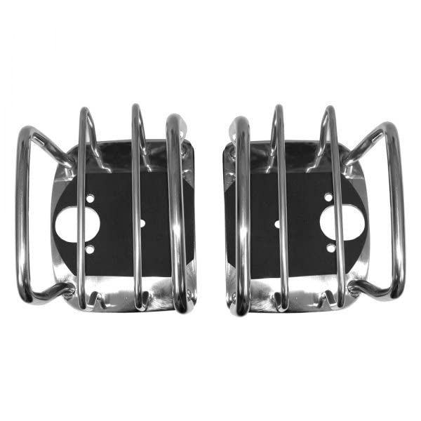 Euro Guard Kit, Tail Light, Rugged Ridge | Stainless Steel | 11103.02 | Fits 1976-2006 Jeep CJ & Wrangler