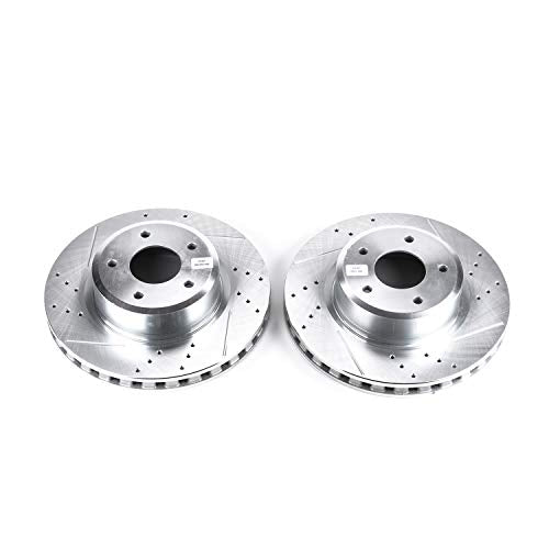 Power Stop Front AR8283XPR Drilled & Slotted Rotor Pair For Pontiac GTO 2005-2006 [Model Specific]