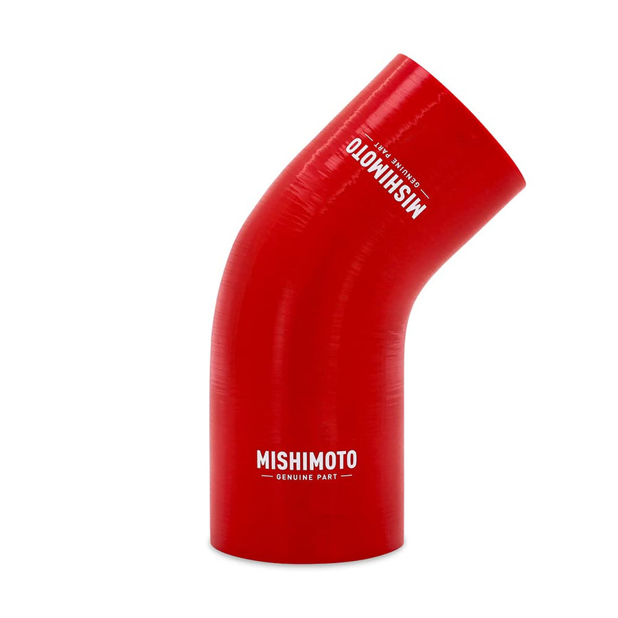 Mishimoto 45-Degree MMCP-R45-20225RD Silicone Transition Coupler, 2.00" to 2.25", Red